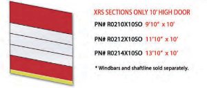 XRS DOOR SECTIONS 13'7X10