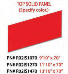 XRS DOOR PANEL 9'10"X70" BLUE