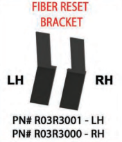 RESET BRKT, LH, FIBERGLASS, XRS