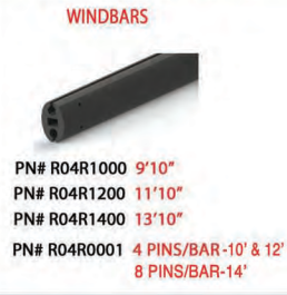 WINDBAR 9' 10" XRS FIBERGLASS