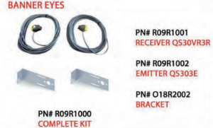 BANNER EYE KIT W/ BRKTS FOR XRS DOORS