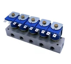 MANIFOLD SS 1/4NPT 24VAC METERED FIVE