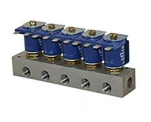 MANIFOLD SS 1/4NPT 120VAC METERED FIVE